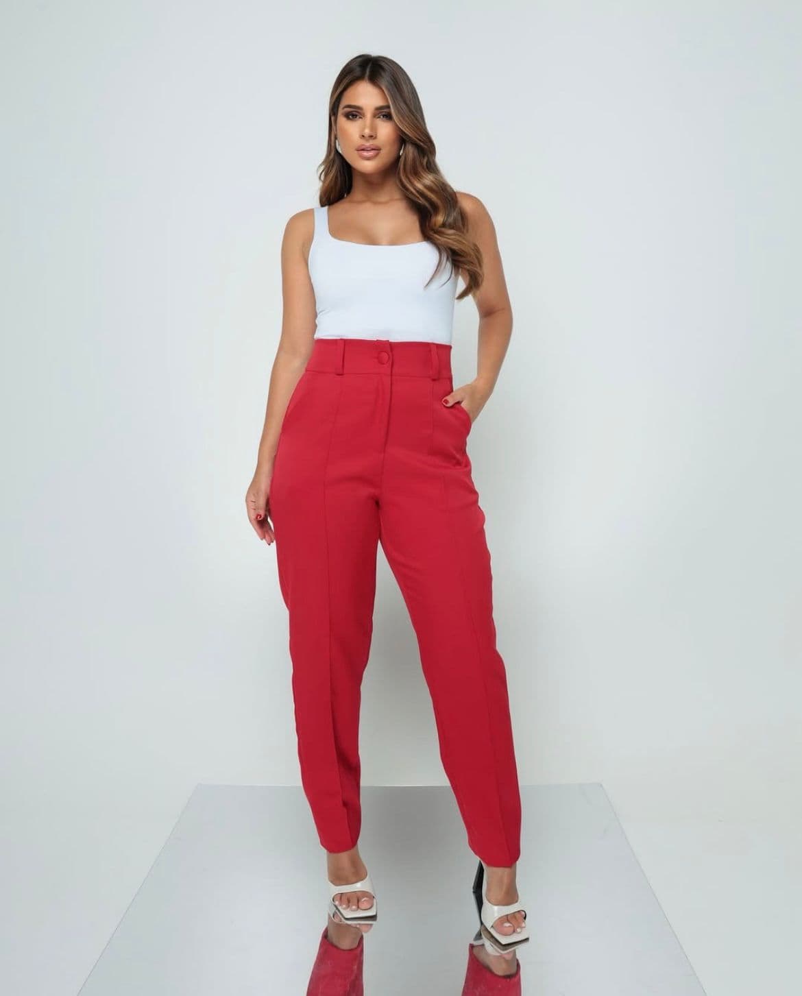 CALÇA PINÇA VERMELHO